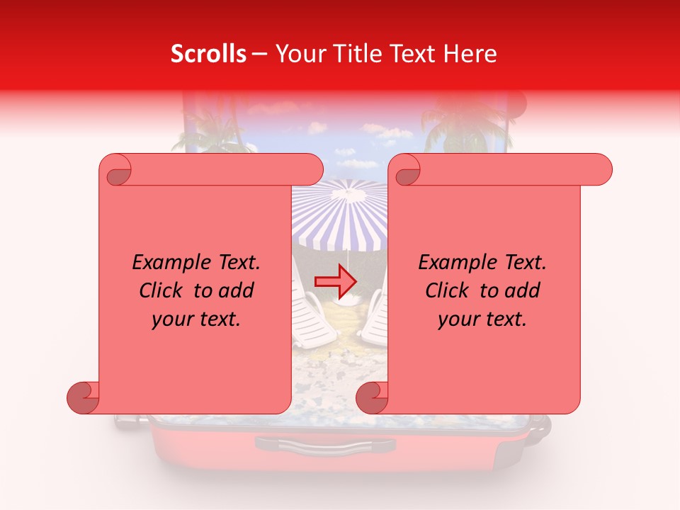 Warm Isolated Towel PowerPoint Template