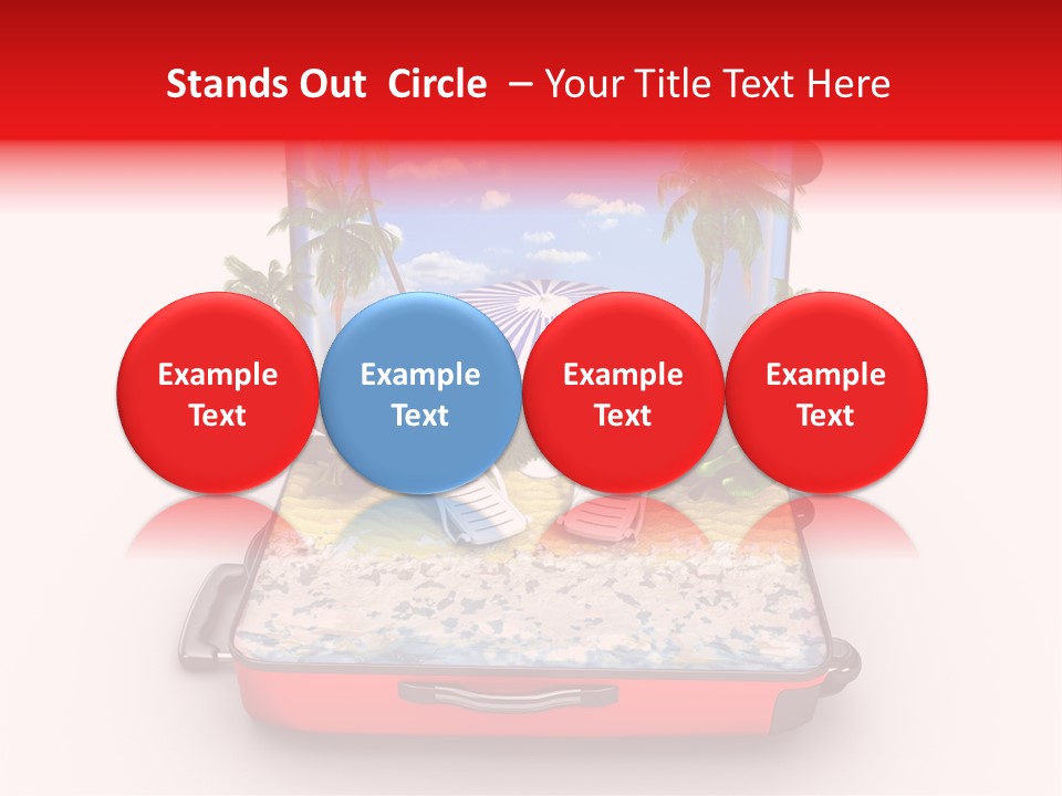 Warm Isolated Towel PowerPoint Template