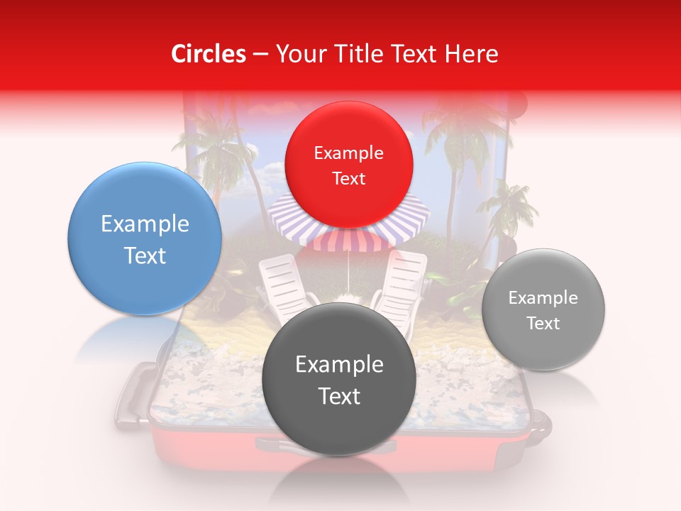 Warm Isolated Towel PowerPoint Template