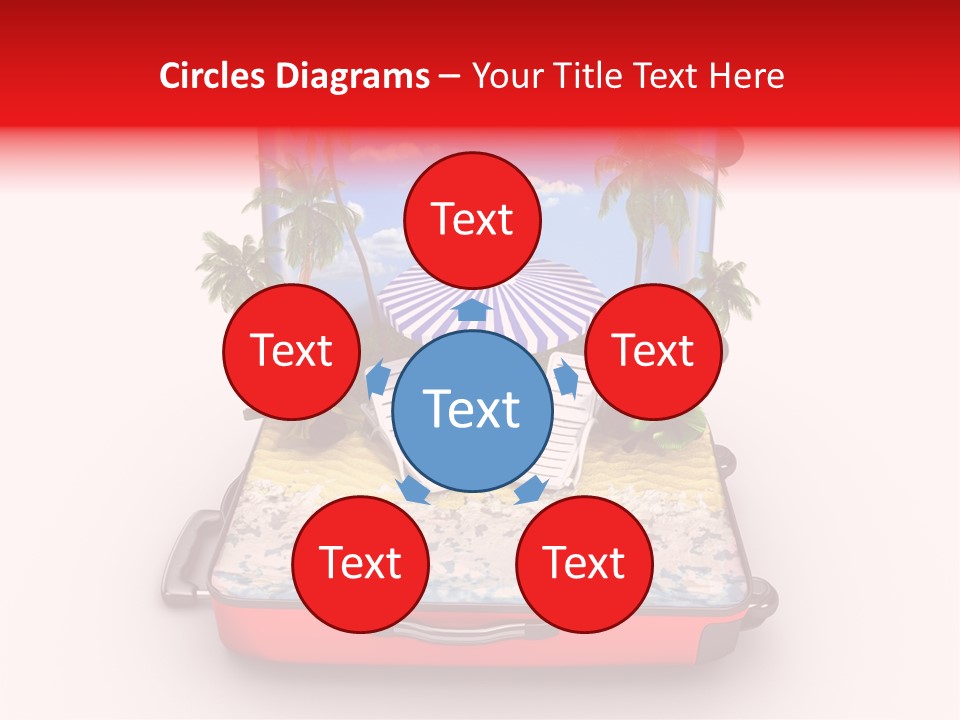 Warm Isolated Towel PowerPoint Template