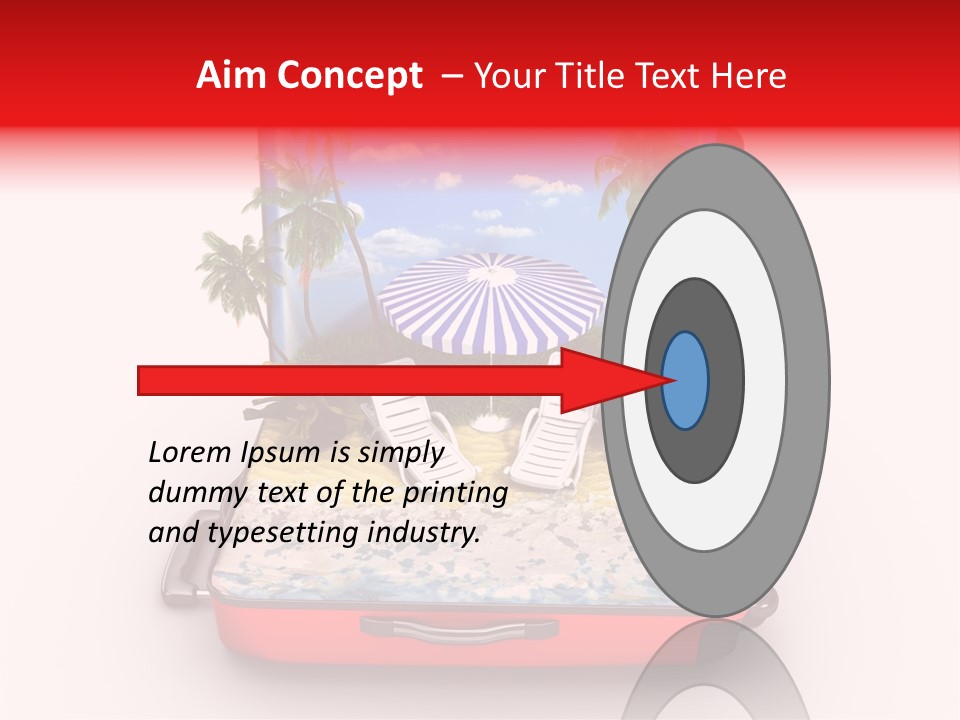 Warm Isolated Towel PowerPoint Template