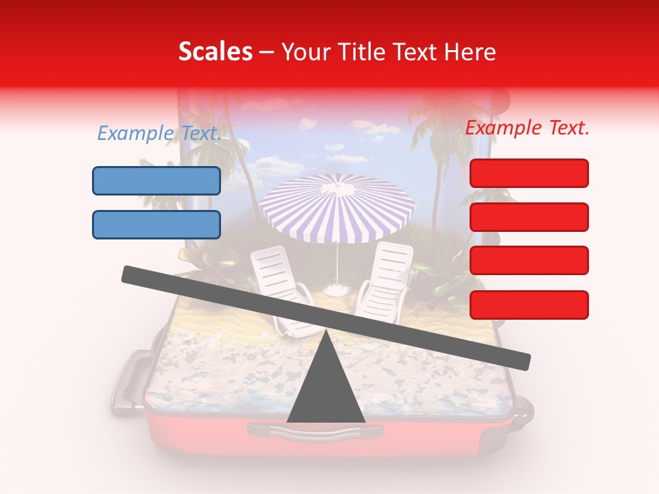 Warm Isolated Towel PowerPoint Template