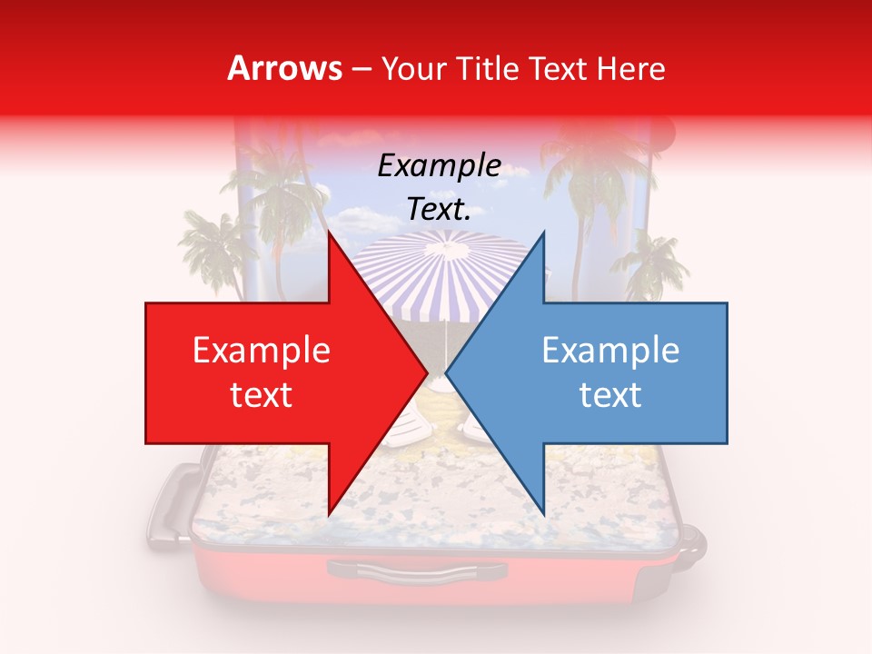 Warm Isolated Towel PowerPoint Template