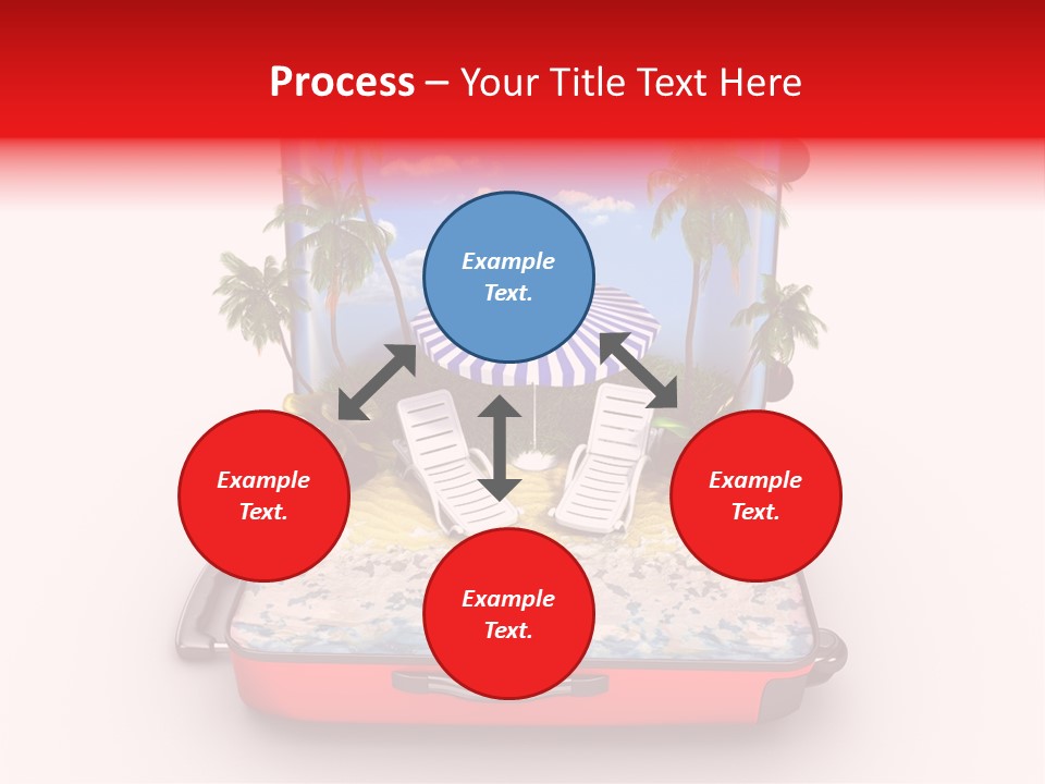 Warm Isolated Towel PowerPoint Template