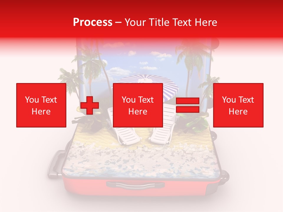 Warm Isolated Towel PowerPoint Template