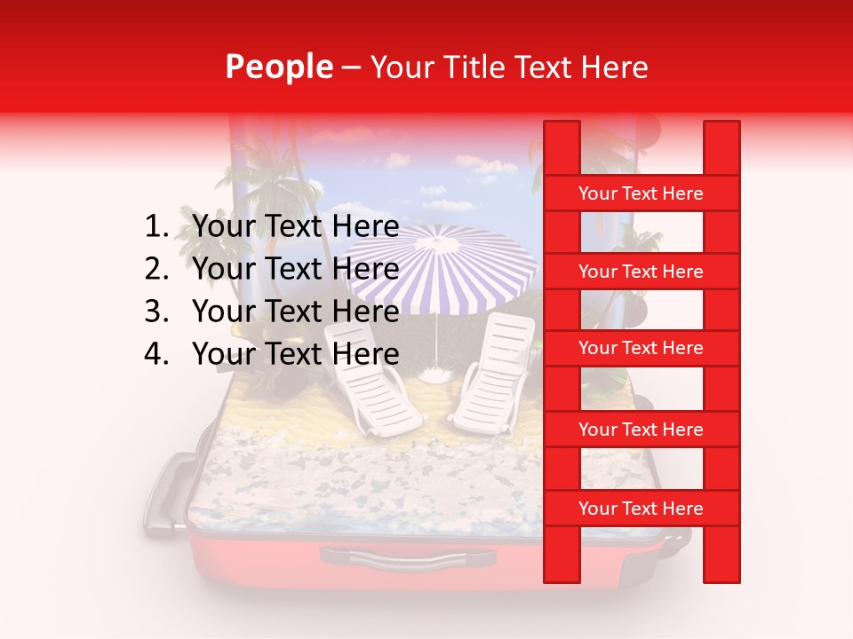 Warm Isolated Towel PowerPoint Template