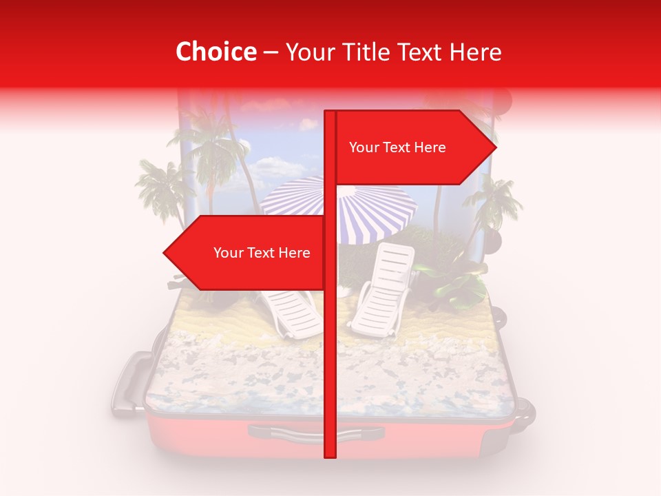 Warm Isolated Towel PowerPoint Template