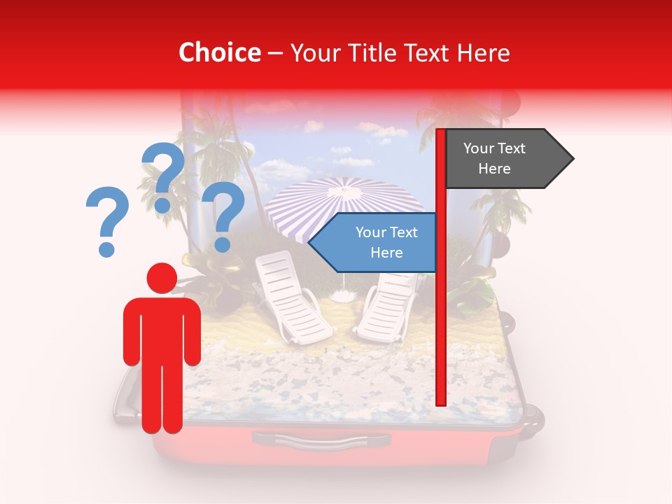 Warm Isolated Towel PowerPoint Template