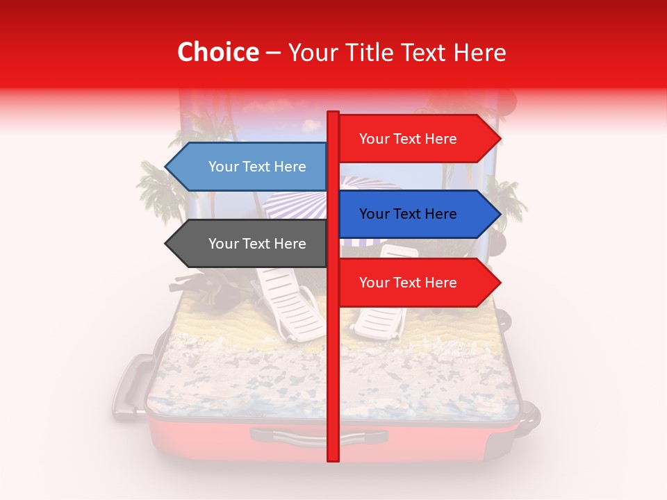 Warm Isolated Towel PowerPoint Template