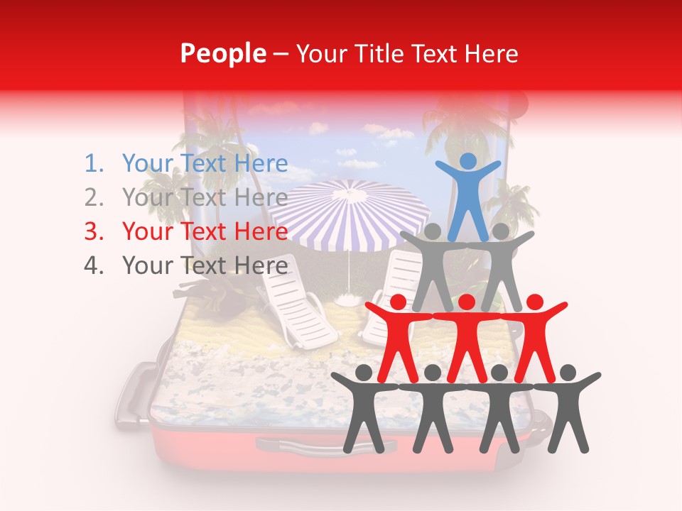 Warm Isolated Towel PowerPoint Template