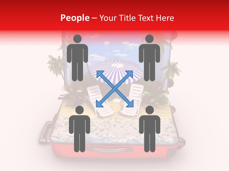 Warm Isolated Towel PowerPoint Template