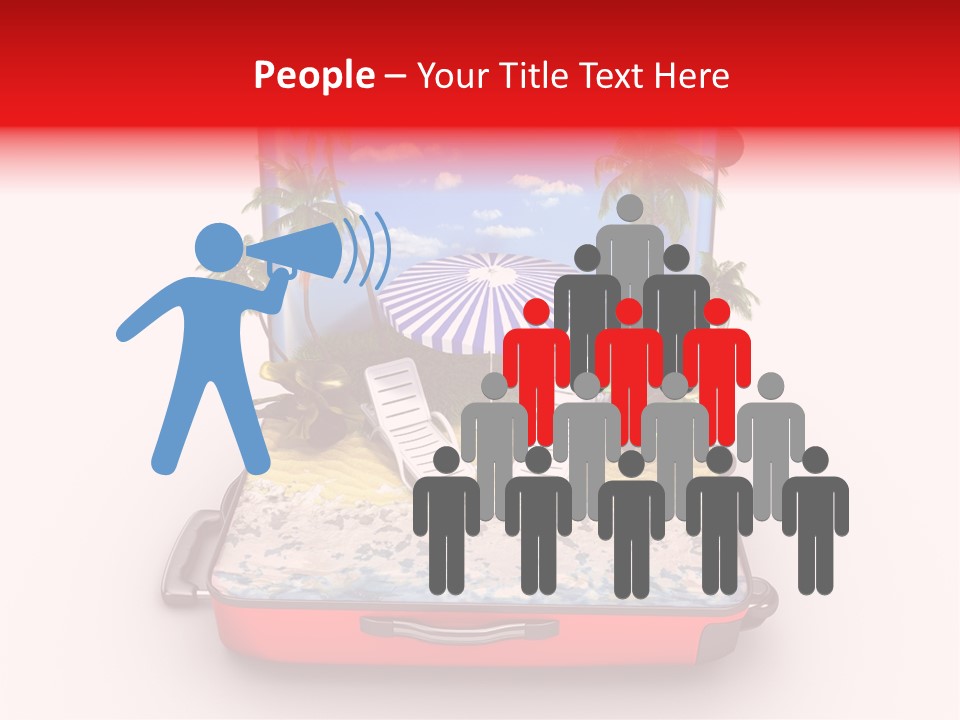 Warm Isolated Towel PowerPoint Template