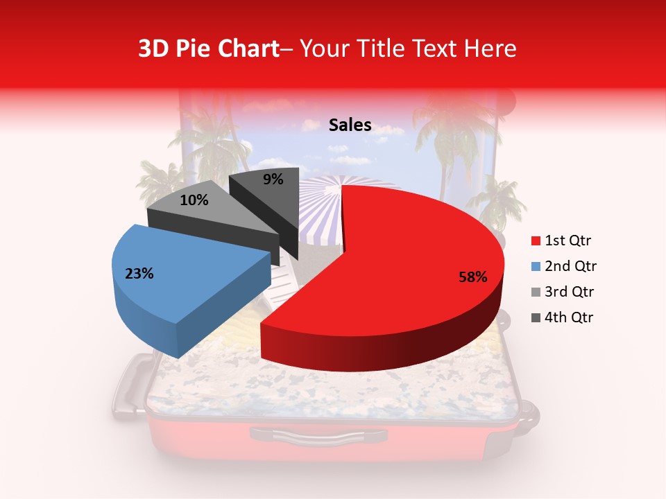 Warm Isolated Towel PowerPoint Template