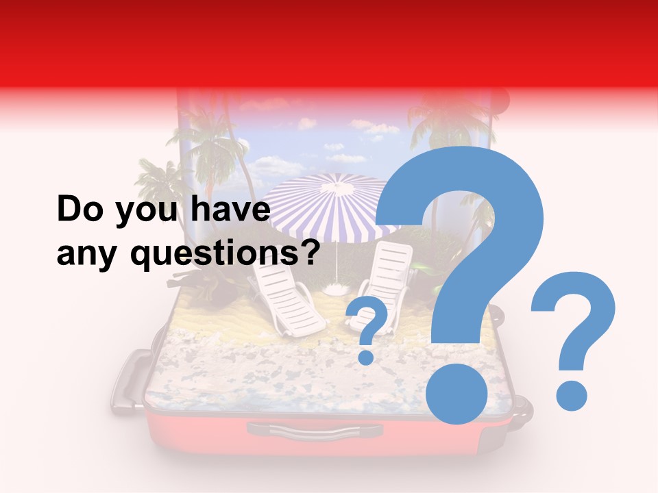 Warm Isolated Towel PowerPoint Template