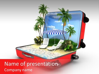 Blue Ocean Tan PowerPoint Template