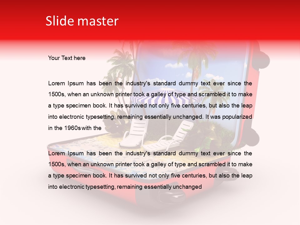 Blue Ocean Tan PowerPoint Template