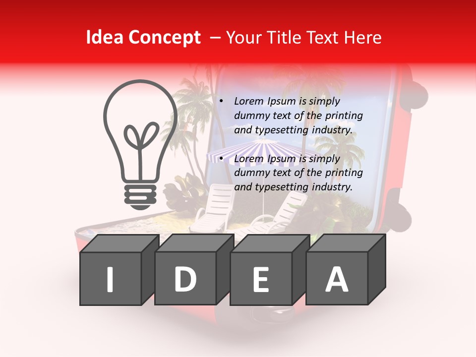 Blue Ocean Tan PowerPoint Template