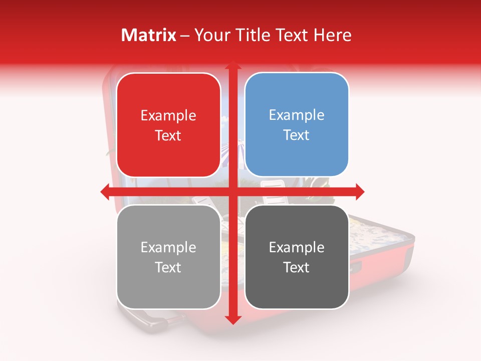 Case Briefcase Airport PowerPoint Template