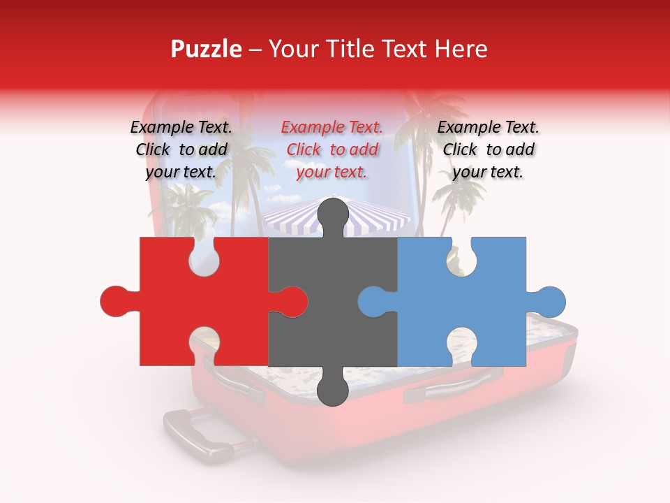 Case Briefcase Airport PowerPoint Template