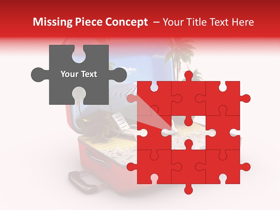 Case Briefcase Airport PowerPoint Template