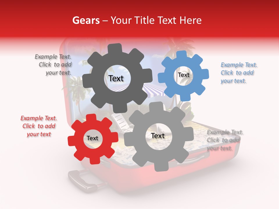 Case Briefcase Airport PowerPoint Template
