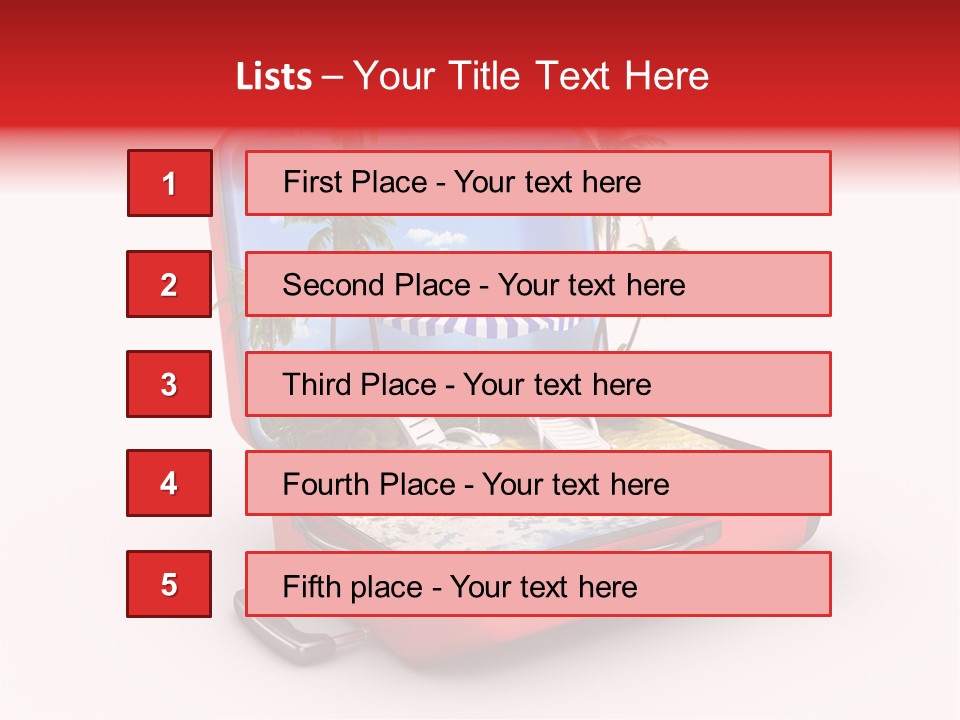 Case Briefcase Airport PowerPoint Template
