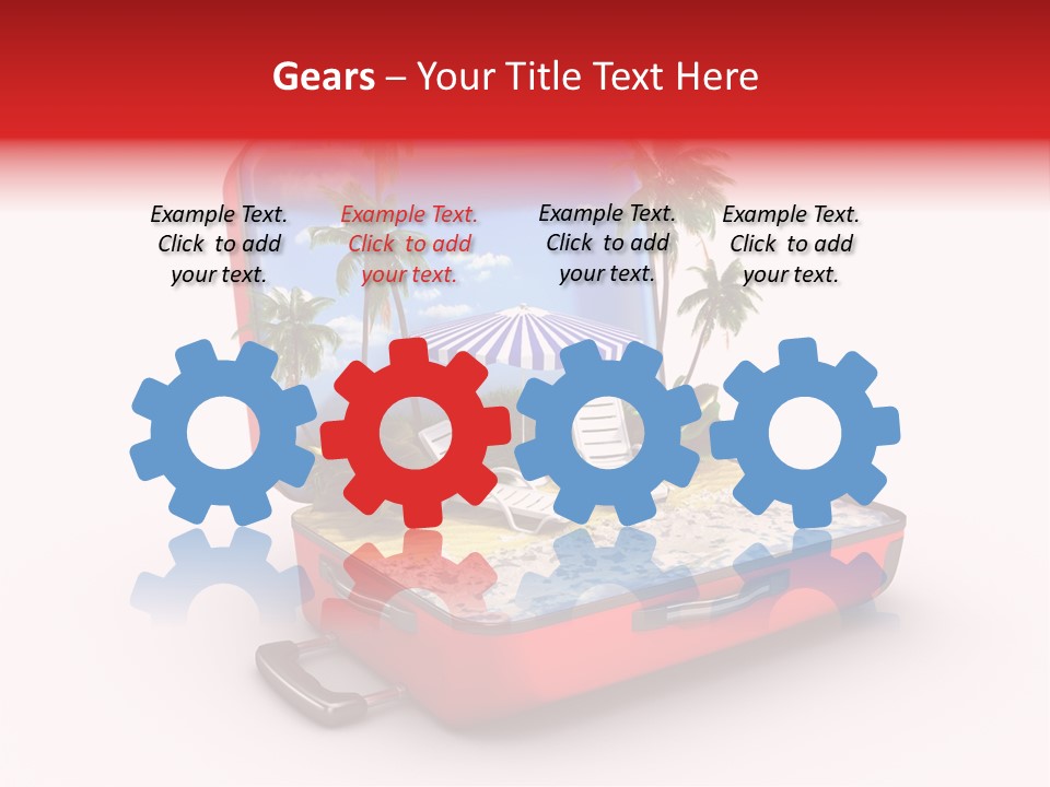 Case Briefcase Airport PowerPoint Template