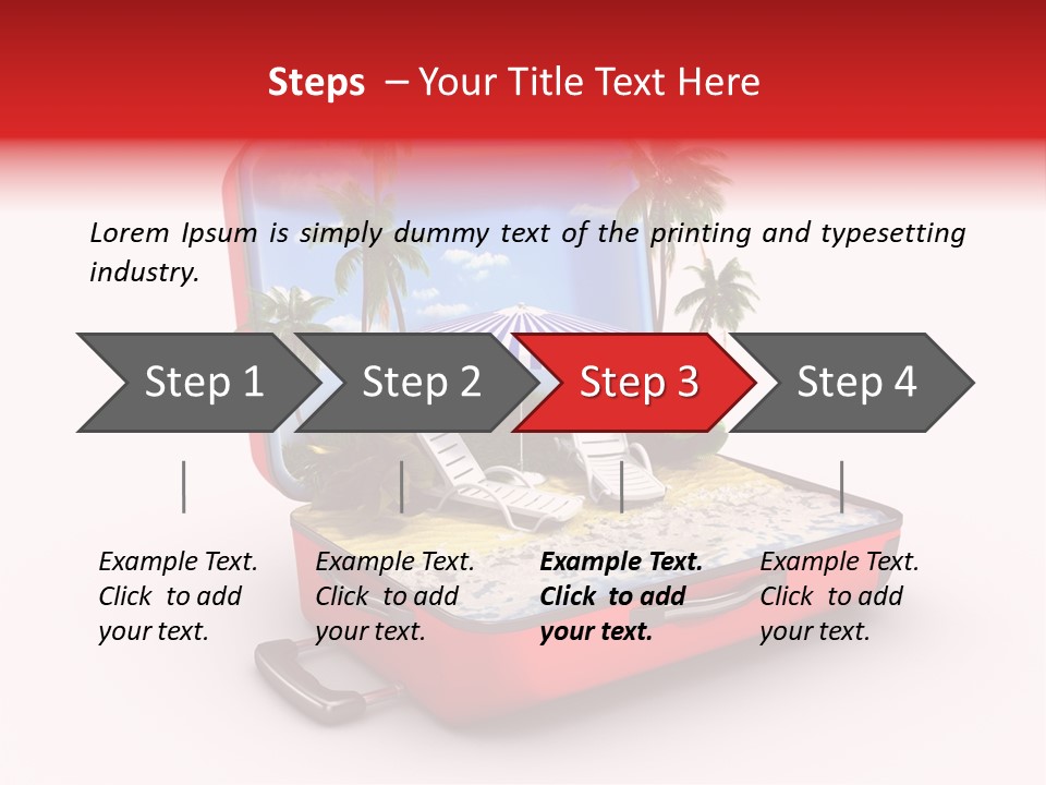 Case Briefcase Airport PowerPoint Template