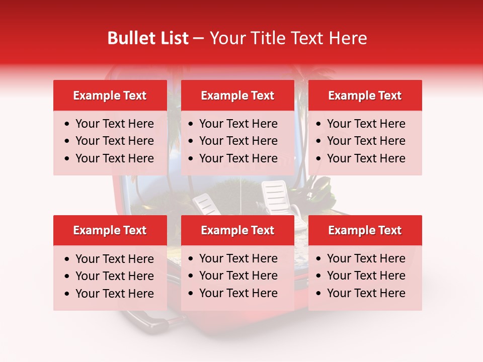 Case Briefcase Airport PowerPoint Template