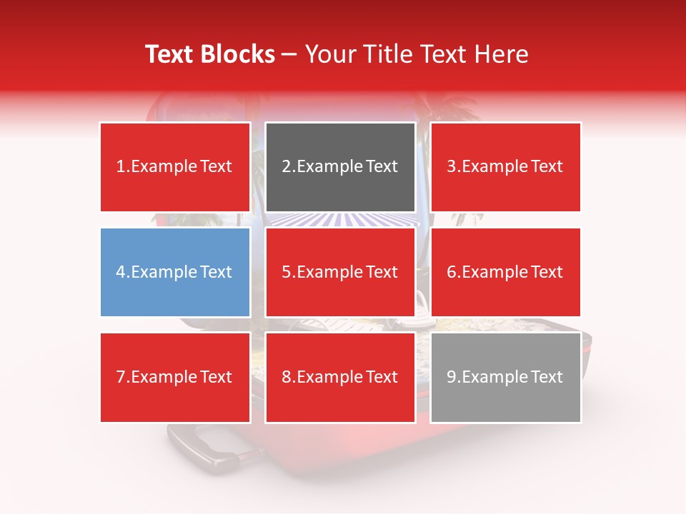 Case Briefcase Airport PowerPoint Template