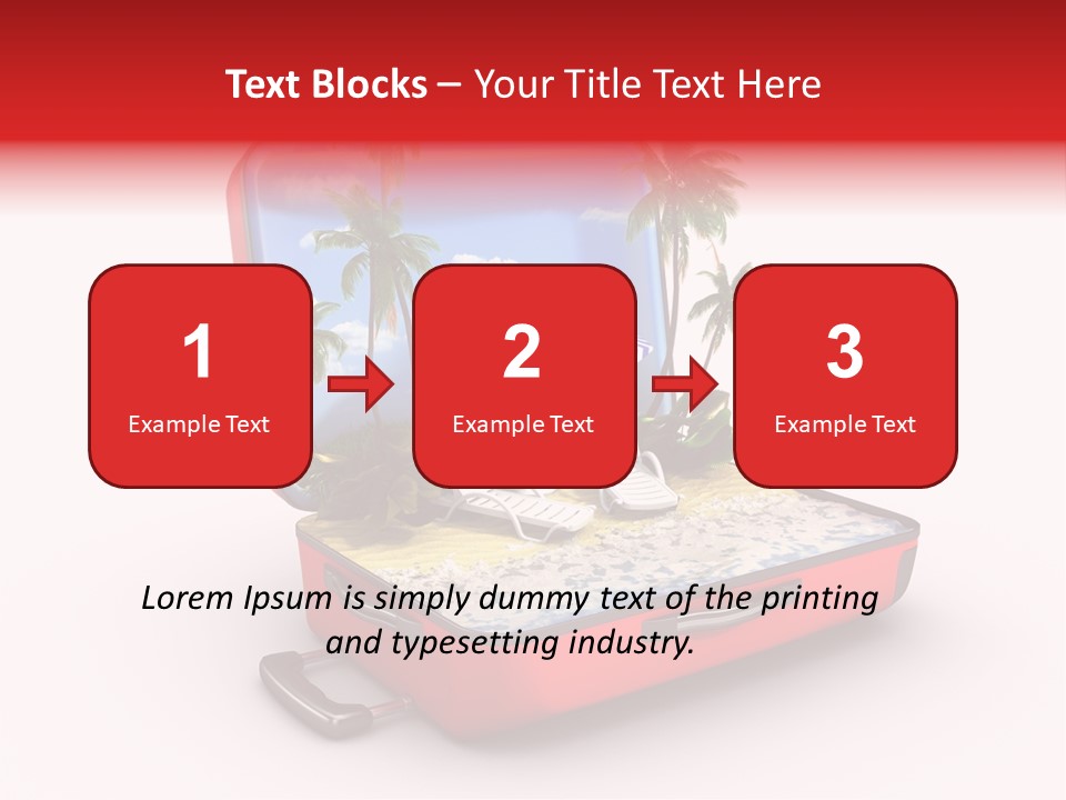 Case Briefcase Airport PowerPoint Template