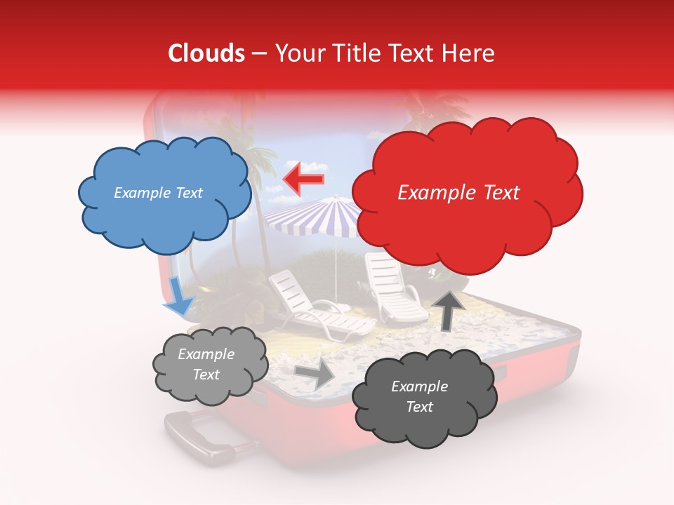 Case Briefcase Airport PowerPoint Template