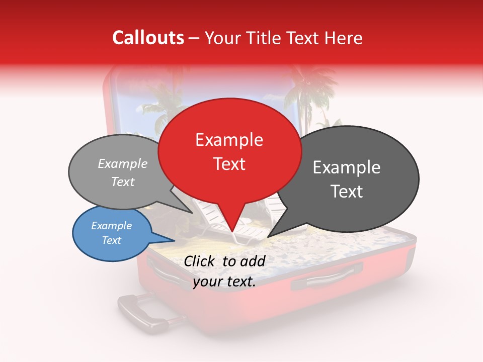 Case Briefcase Airport PowerPoint Template