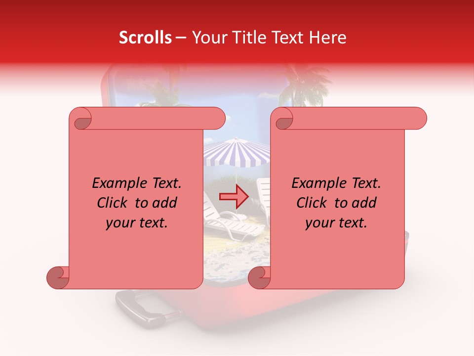 Case Briefcase Airport PowerPoint Template