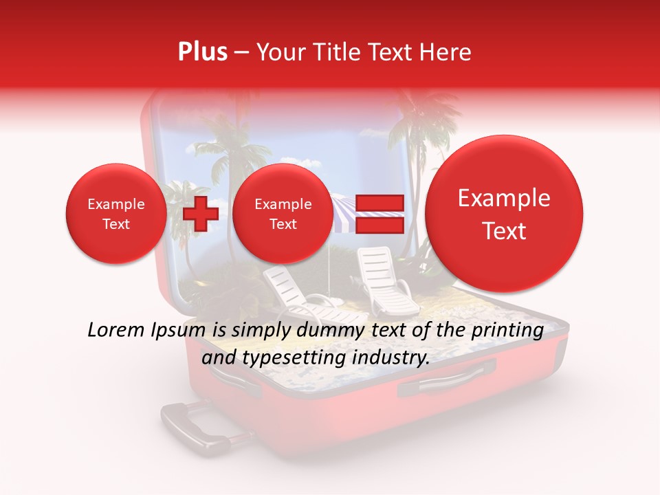 Case Briefcase Airport PowerPoint Template