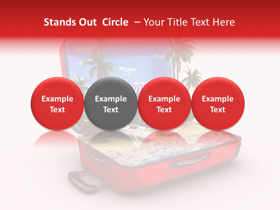 Case Briefcase Airport PowerPoint Template