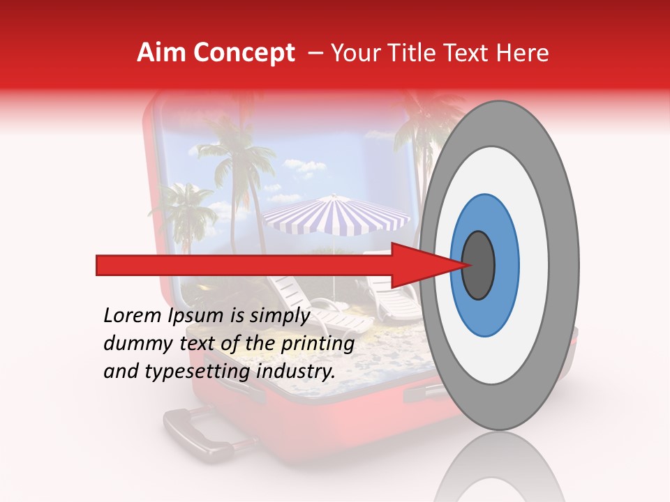 Case Briefcase Airport PowerPoint Template