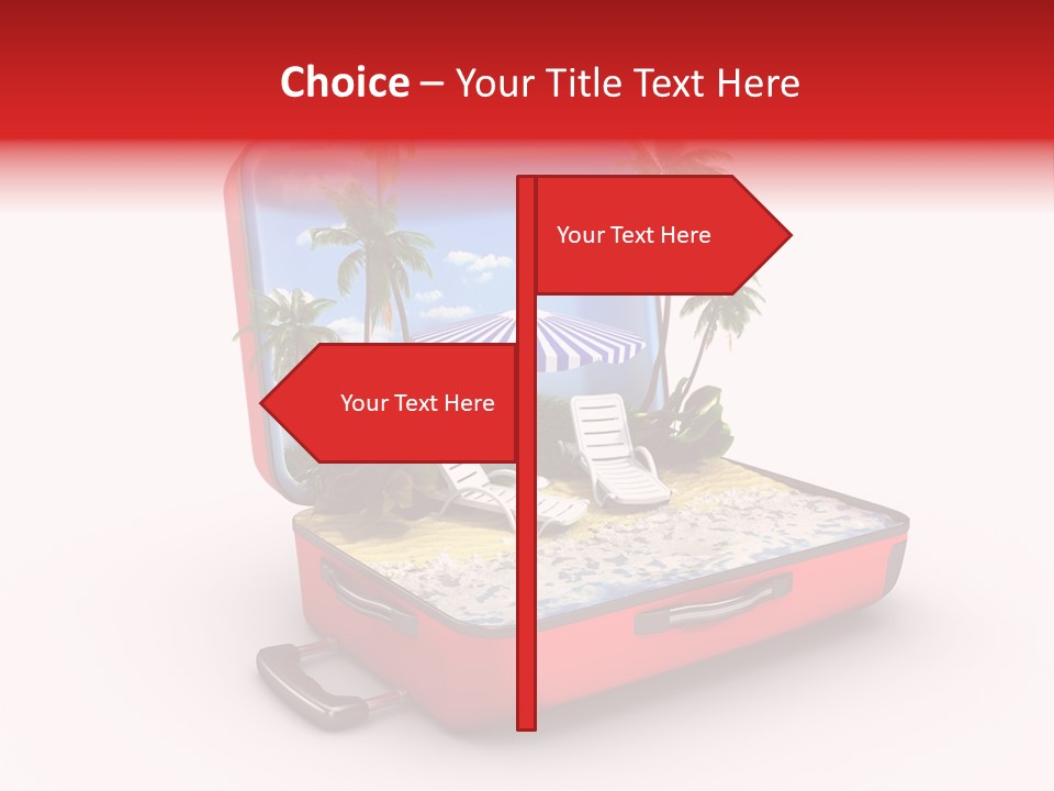 Case Briefcase Airport PowerPoint Template