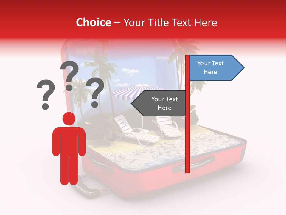 Case Briefcase Airport PowerPoint Template