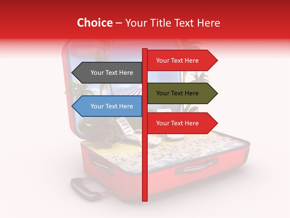 Case Briefcase Airport PowerPoint Template
