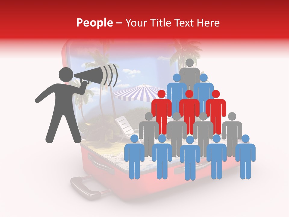 Case Briefcase Airport PowerPoint Template