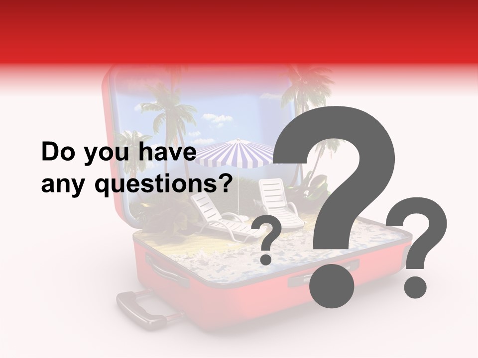 Case Briefcase Airport PowerPoint Template