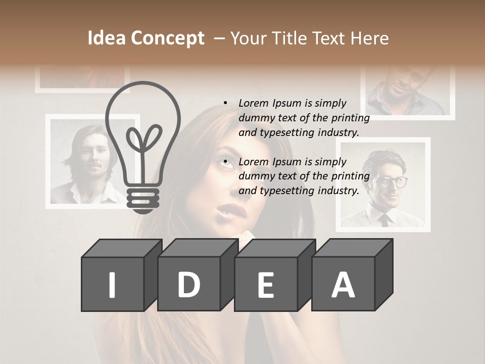 Woman Indian Question PowerPoint Template