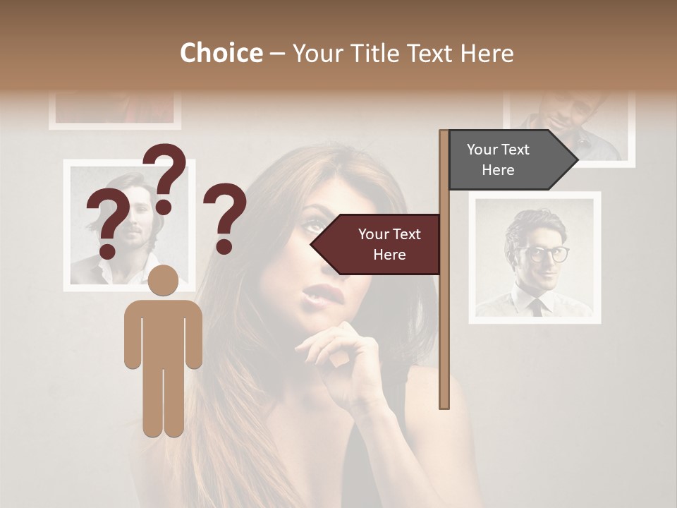 Woman Indian Question PowerPoint Template