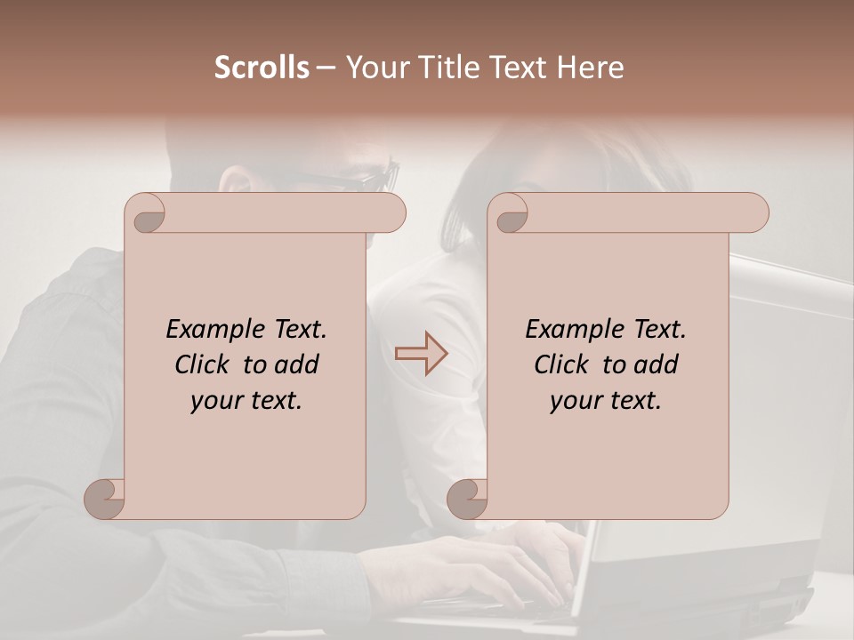 Friend Woman Work PowerPoint Template