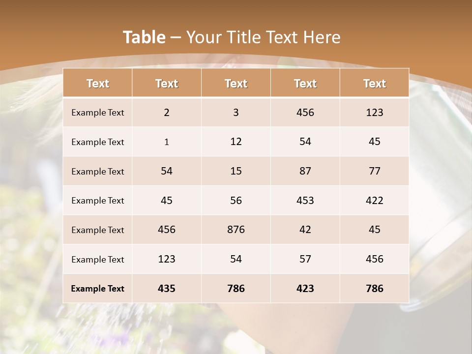 Nature Grass Girl PowerPoint Template