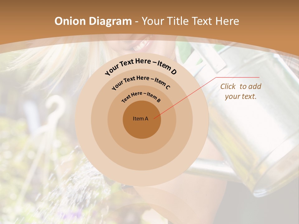 Nature Grass Girl PowerPoint Template