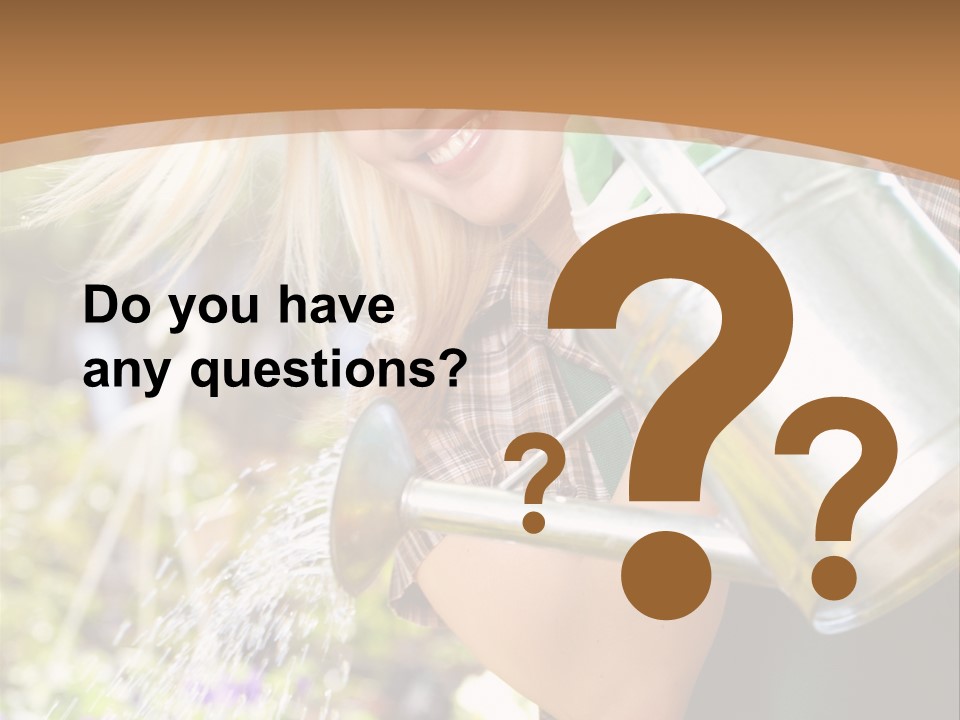 Nature Grass Girl PowerPoint Template