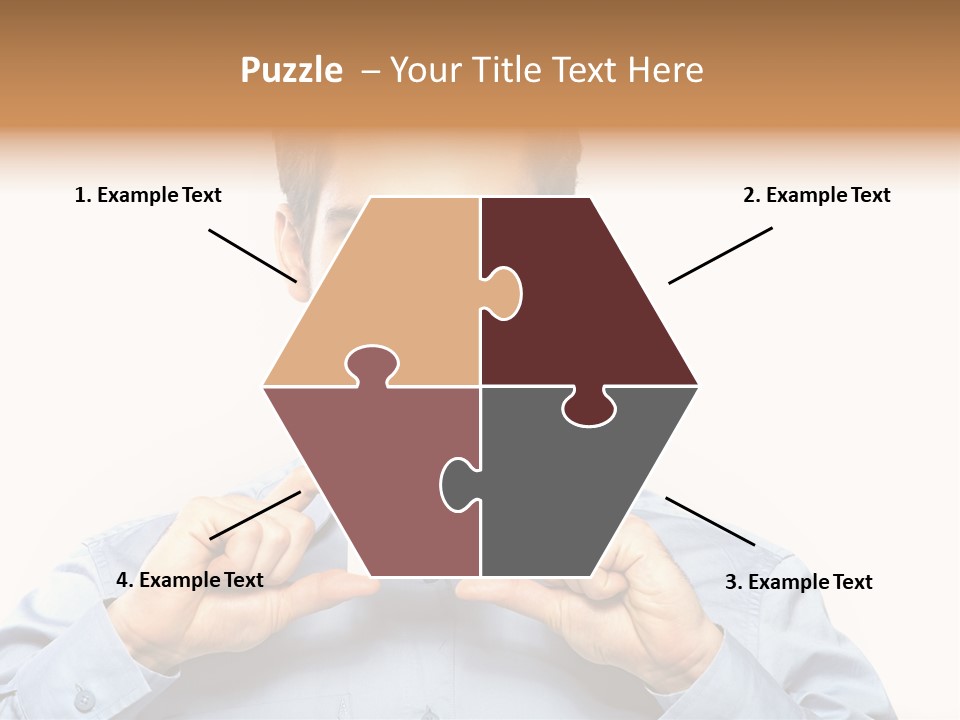 Isolated Beautiful Man PowerPoint Template