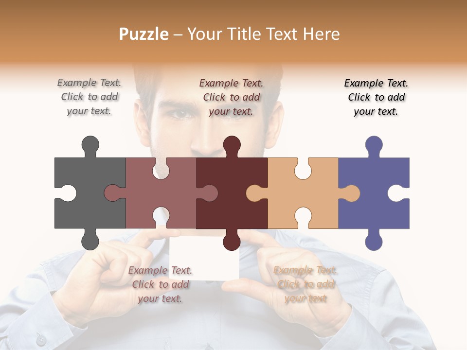 Isolated Beautiful Man PowerPoint Template